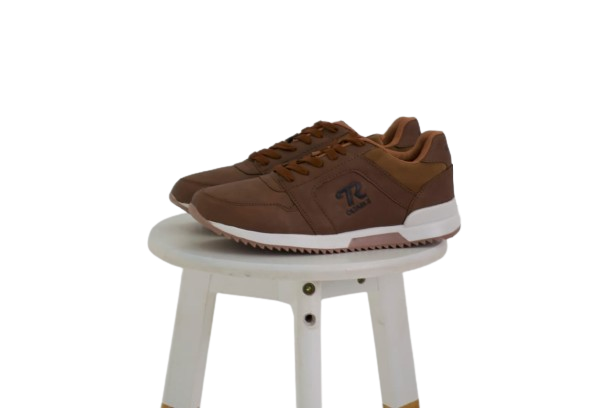 ZAPATO CASUAL MARRON - AZUL - HOMBRE